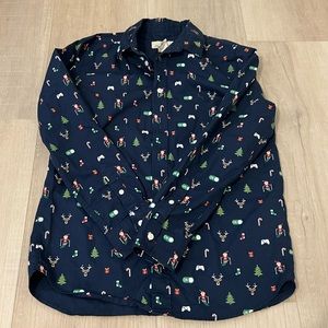 Christmas button down